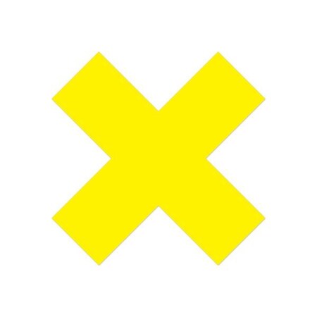 Ergomat DuraStripe Xtreme 6inx6inx2in Xfts Yellow, 30PK DSX-X6-Y-KIT